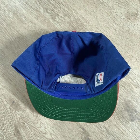 Vintage Detroit Pistons Hat Snapback NBA Basketball AJD Blue Red - Picture 5 of 8